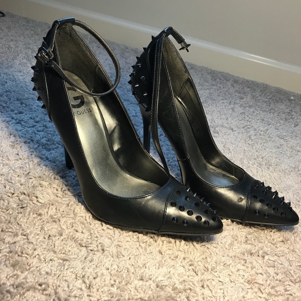 GUESS studded black stilettos